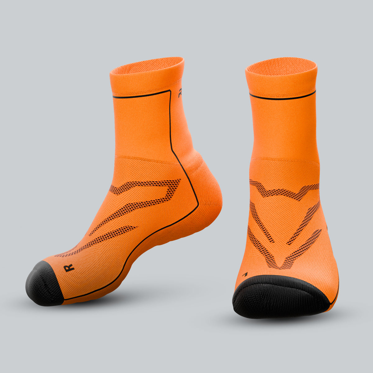 Performance Running Socks | Orange Inferno