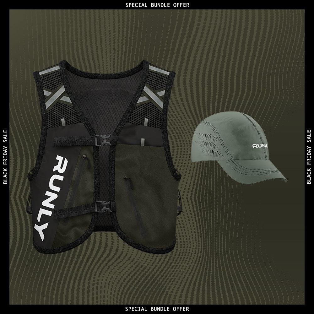 Hybrid Pro Running Vest + Forest Cap