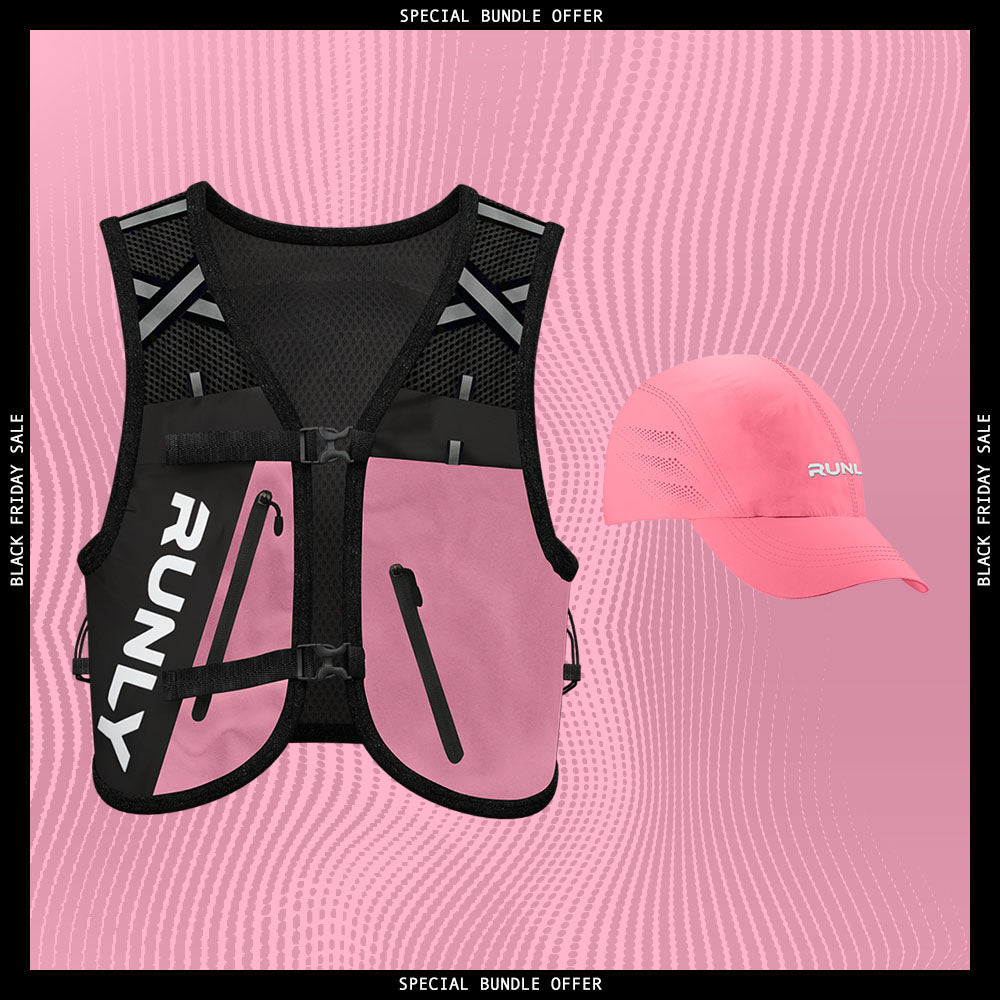 Hybrid Pro Running Vest + Pink Cap