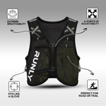 HYBRID PRO RUNNING VEST | FOREST BLACK