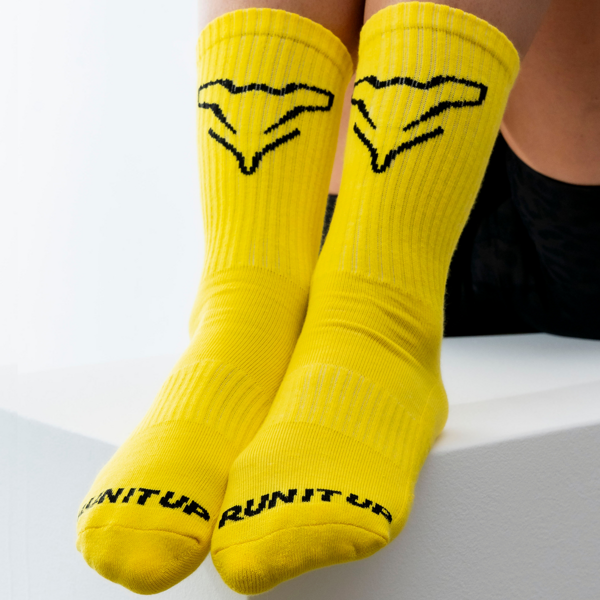 Running Socks | Electric Yellow