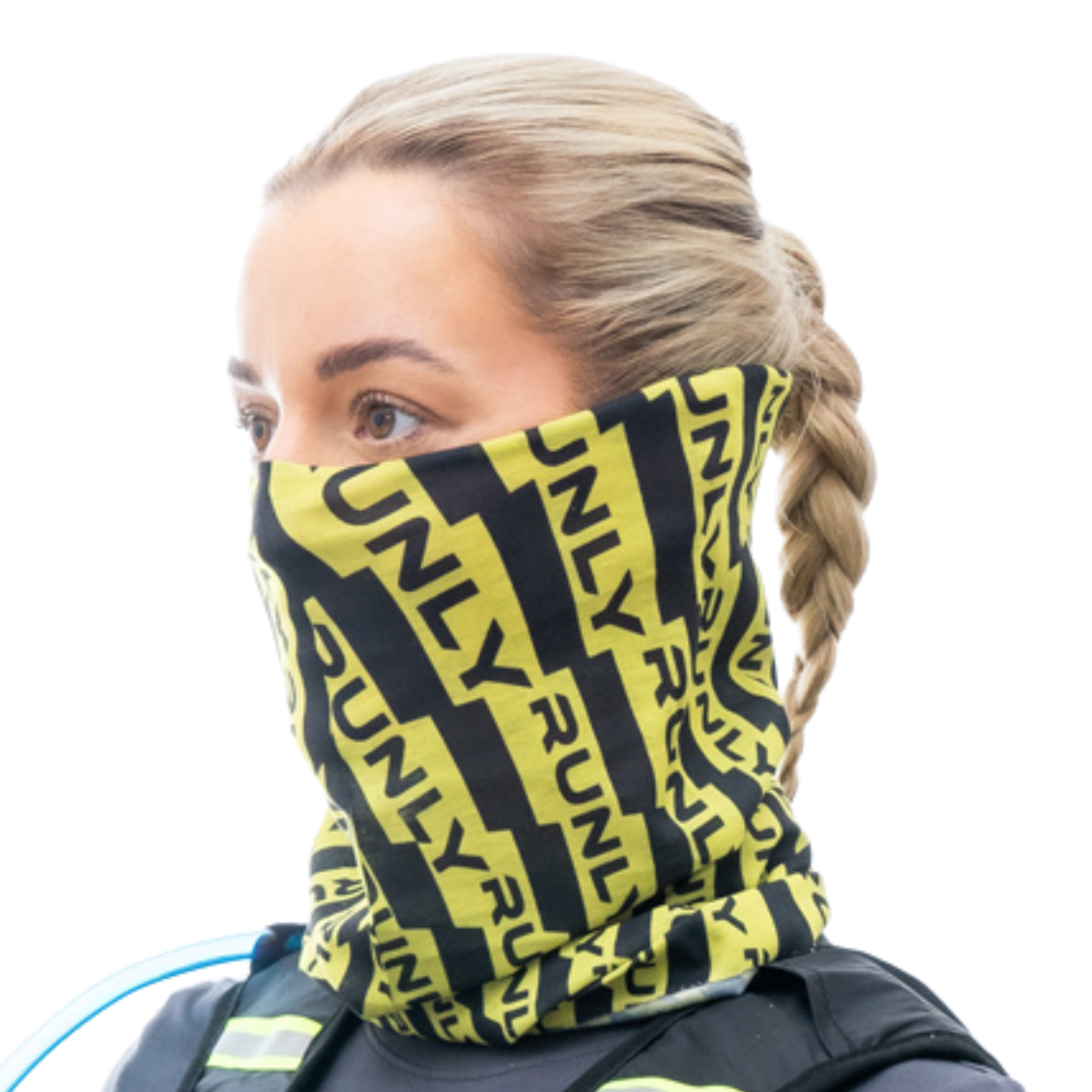 RUNNING NECK GAITER/SNOOD/MASK Warm in winter, cool in summer. RUNLY