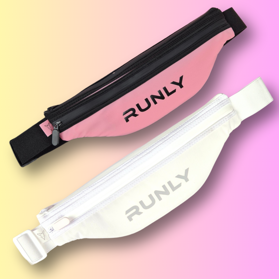 Pink & White Running Belt Pack