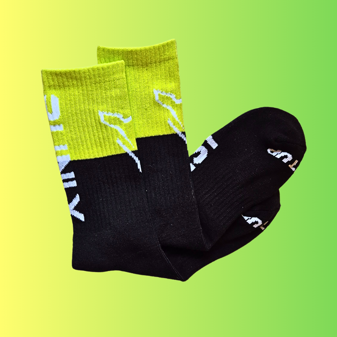 Running Socks | Highlighter Black