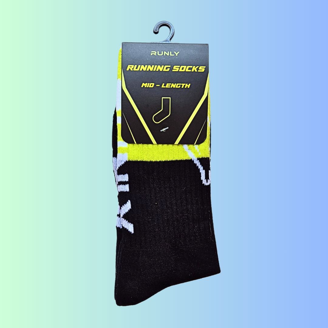 Running Socks | Highlighter Black