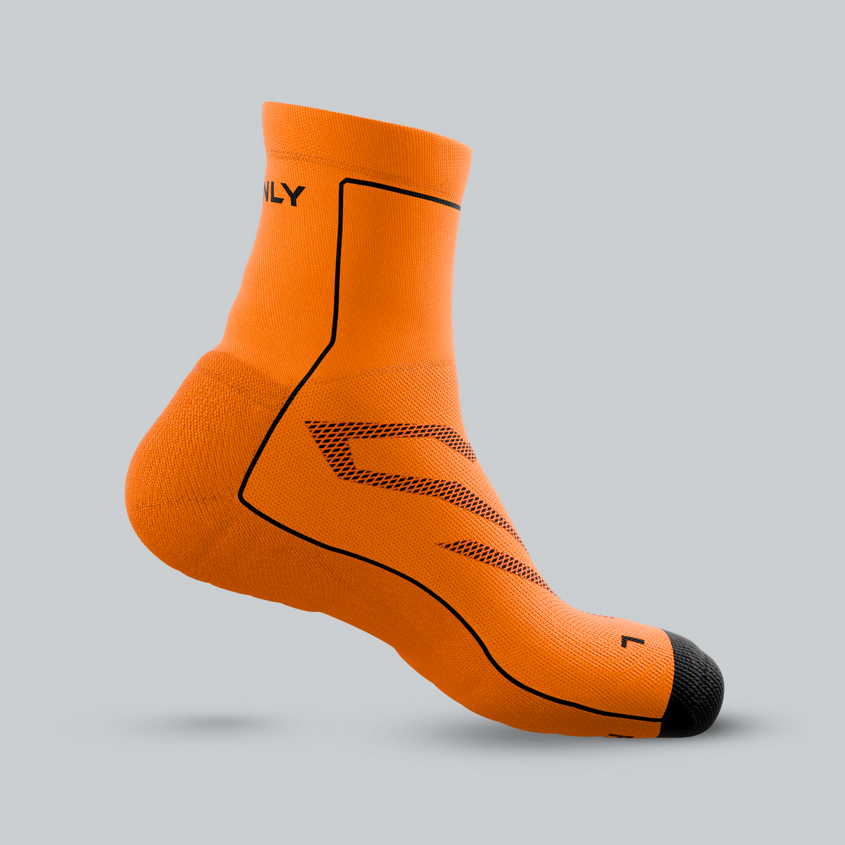 Performance Running Socks | Orange Inferno