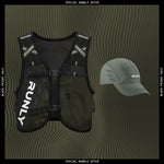 Hybrid Pro Running Vest + Forest Cap