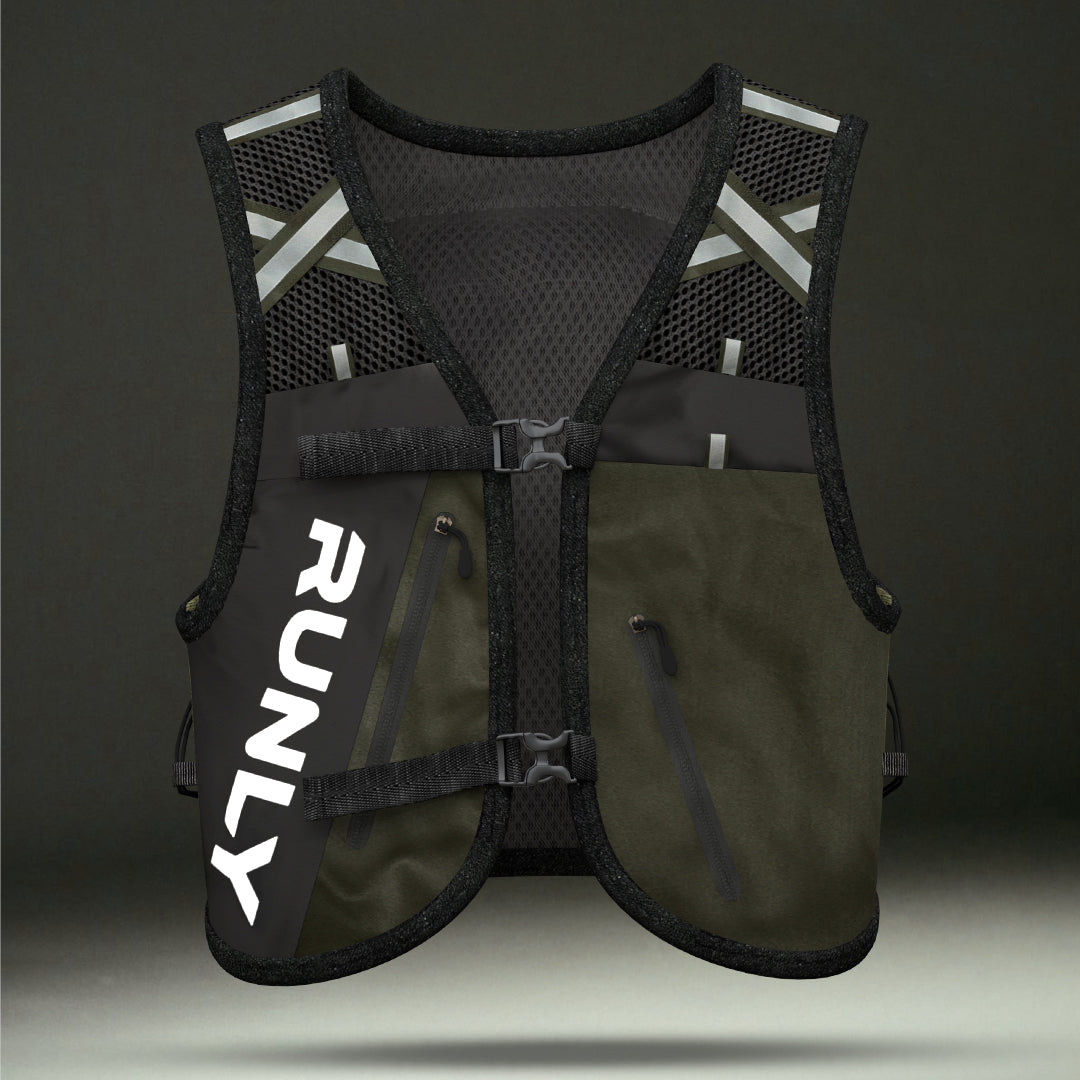 HYBRID PRO RUNNING VEST | FOREST BLACK