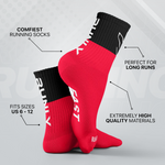 Running Socks | Red Black