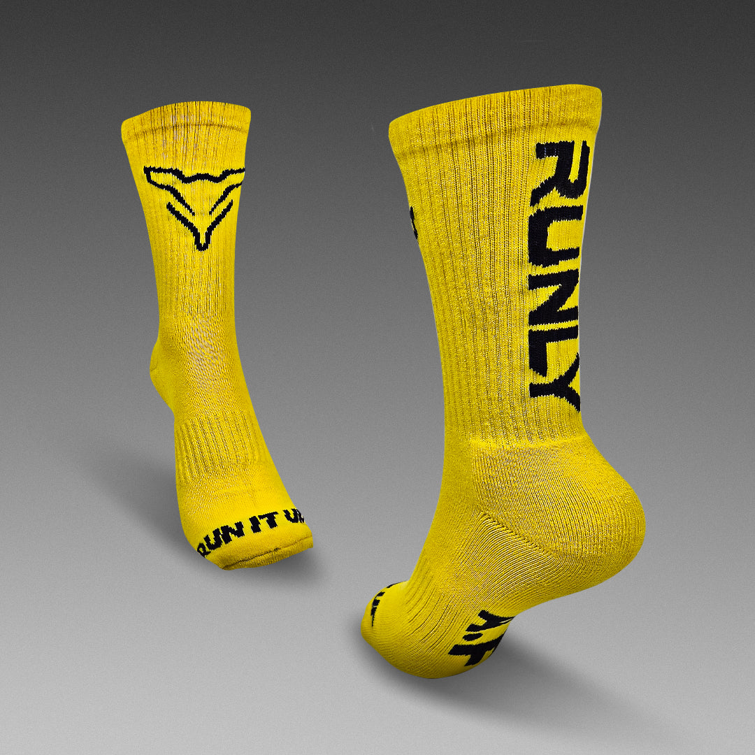 Running Socks | Electric Yellow