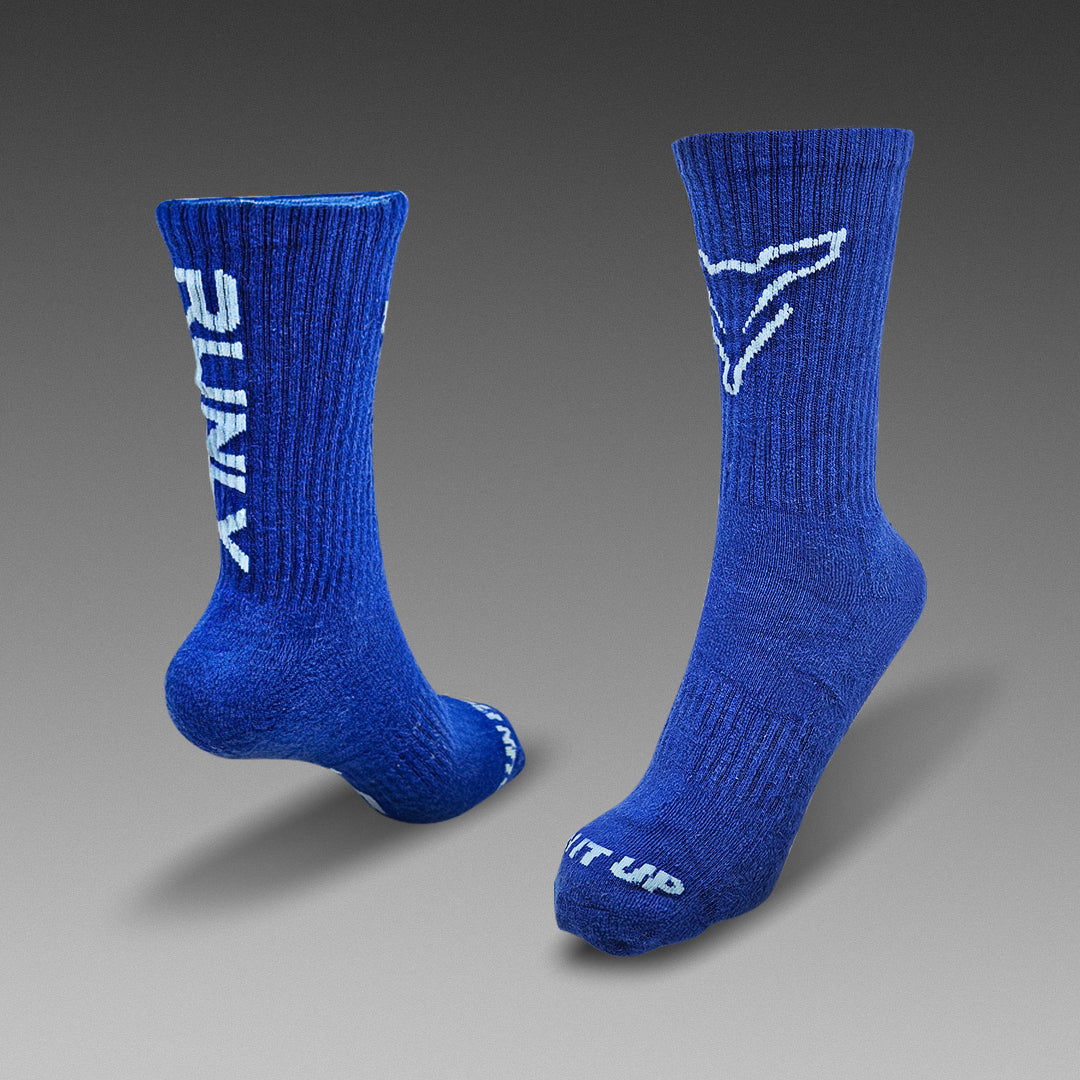 Running Socks | Fluro Blue