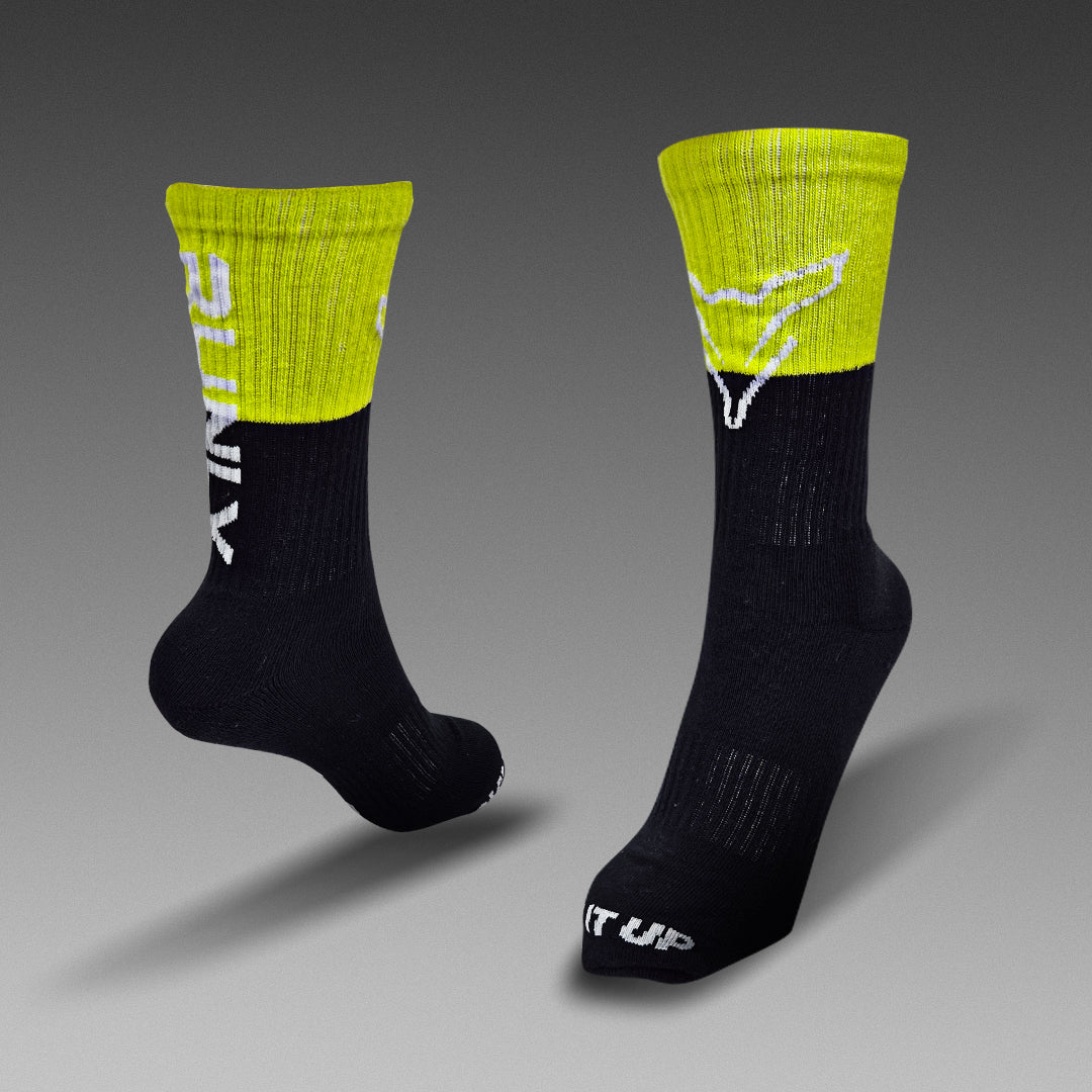 Running Socks | Highlighter Black