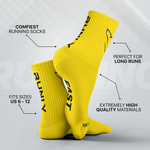 Running Socks | Electric Yellow